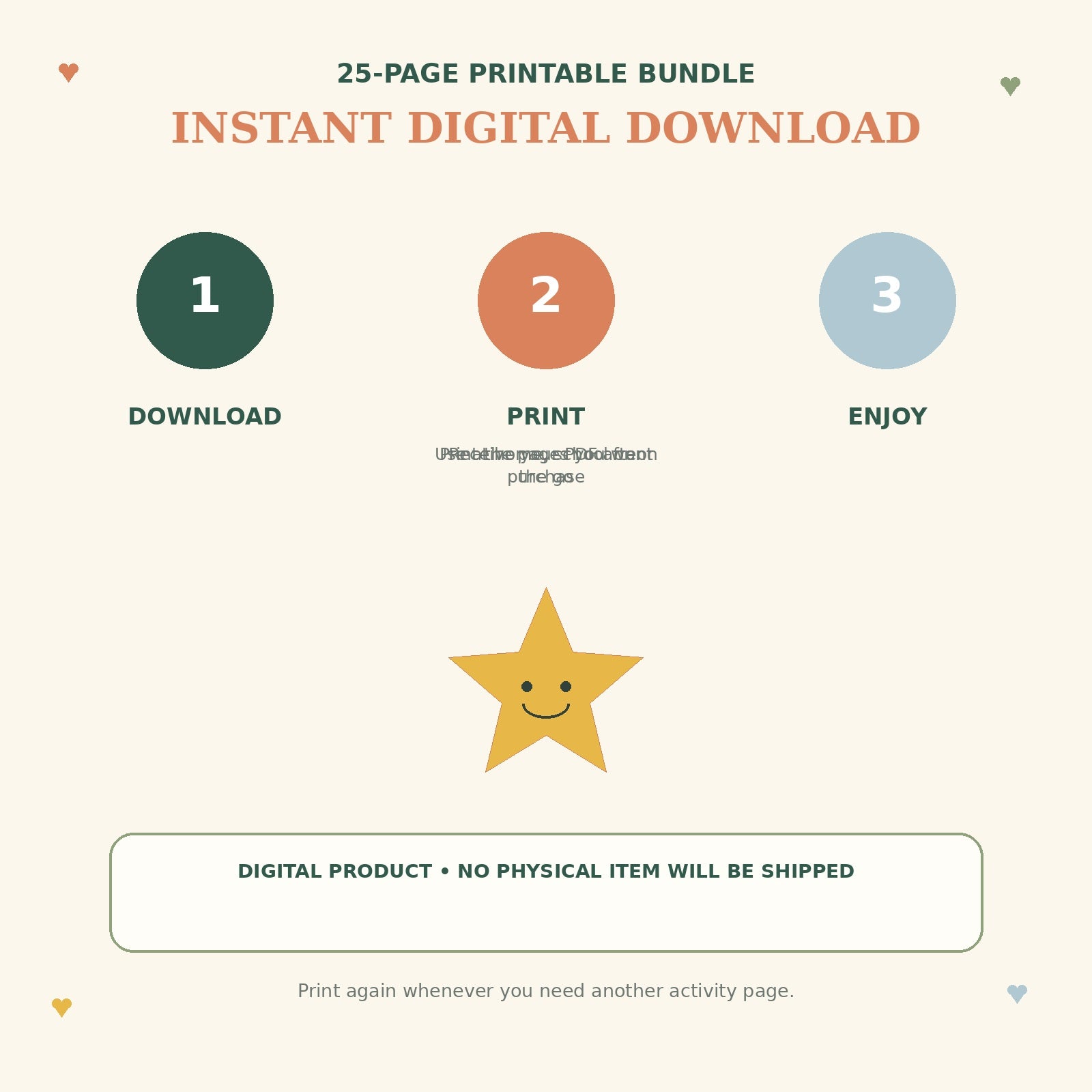 Little Joys Kids Activity & Kindness Bundle | 25-Page Printable PDF