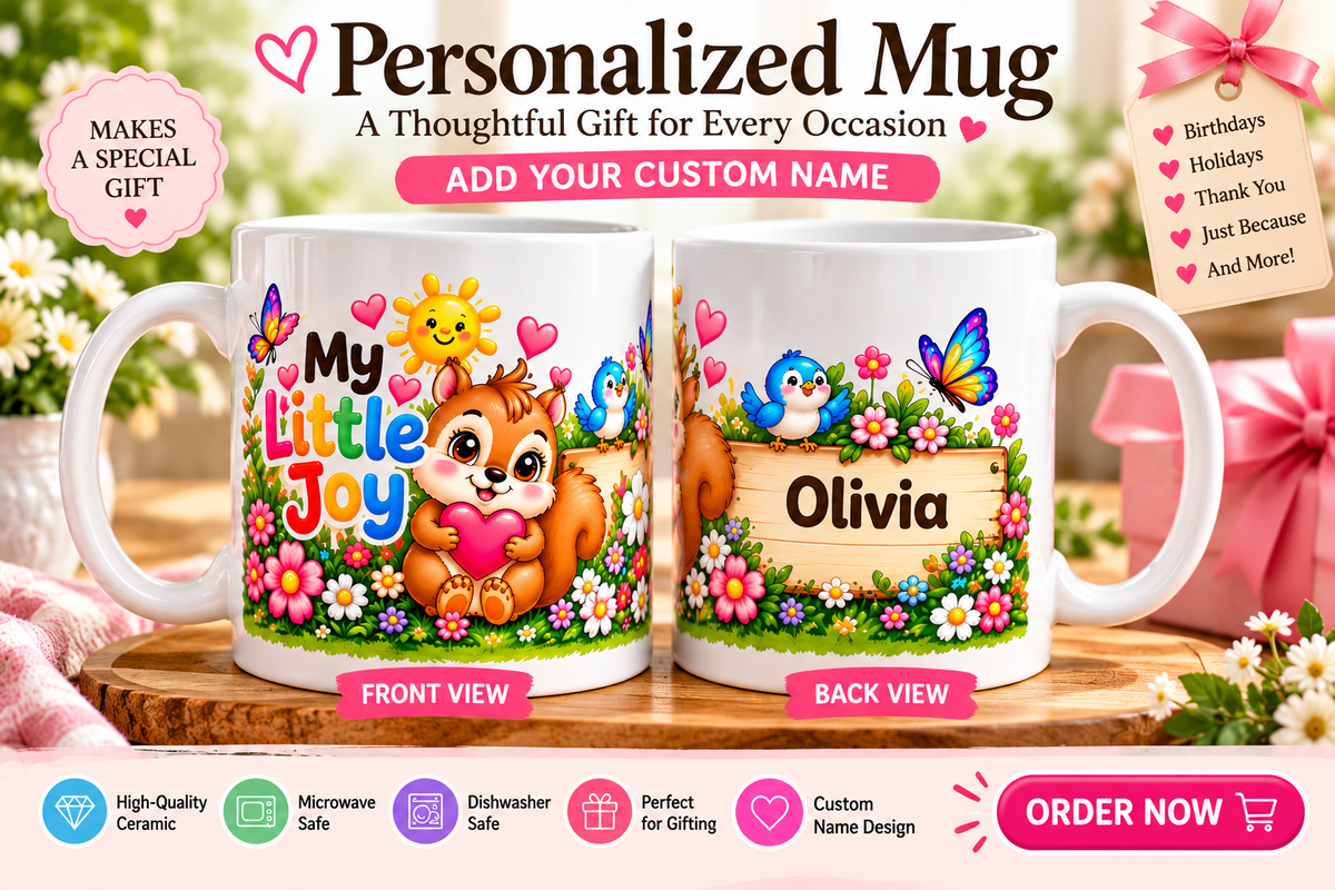 Personalized Coffee Mug – Custom Name Ceramic Mug | My Little Joy