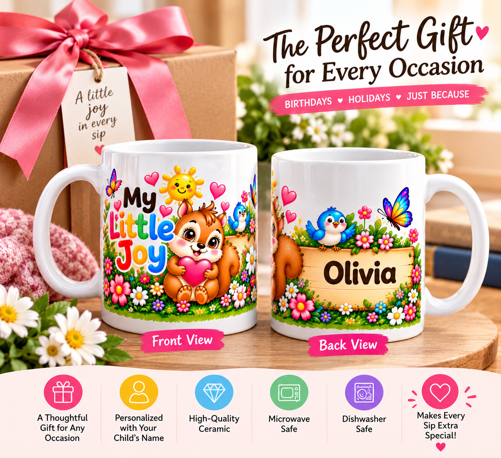 Personalized Coffee Mug – Custom Name Ceramic Mug | My Little Joy