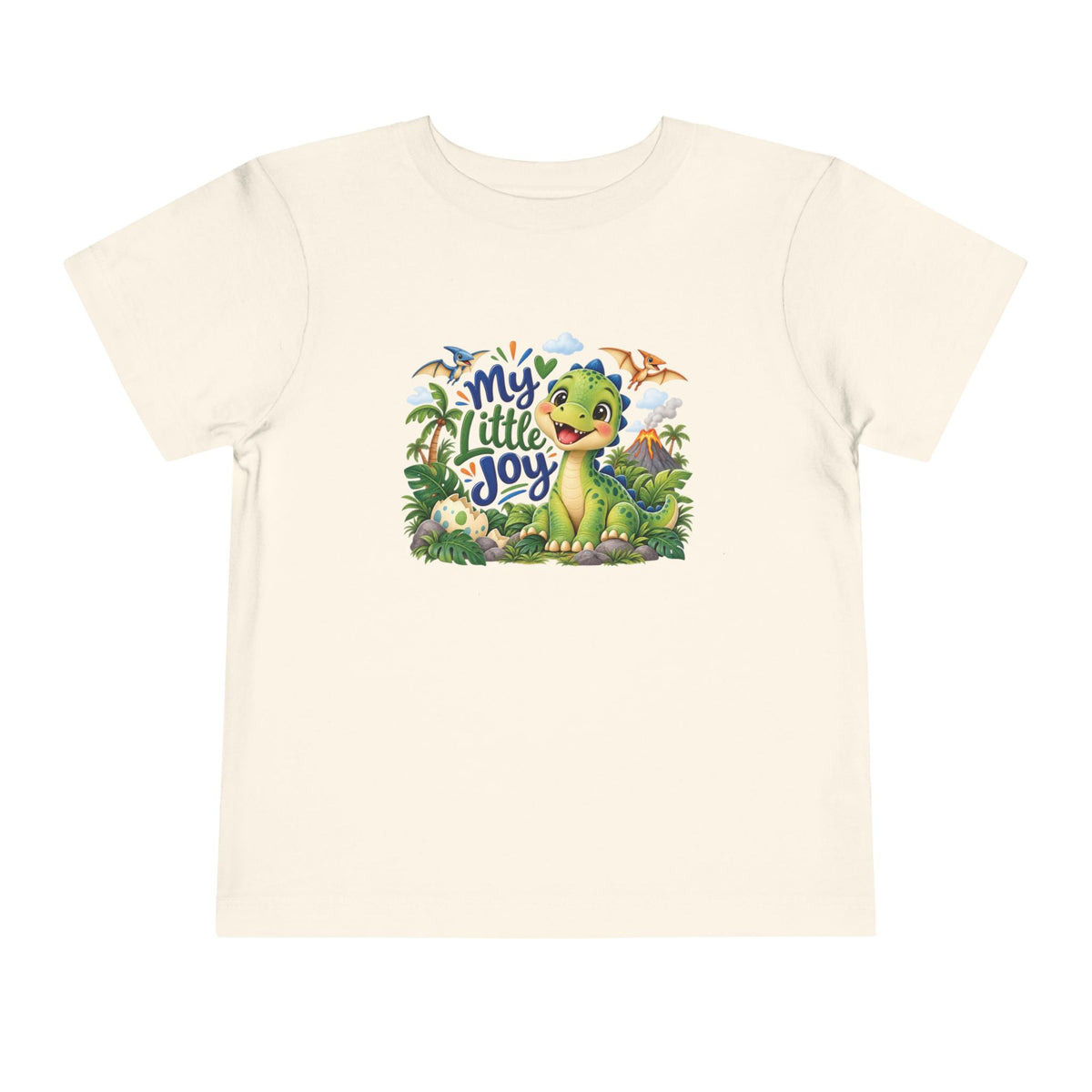 My Little Joy Dinosaur Toddler T-Shirt – Cute Dino Graphic Tee for Boys & Girls