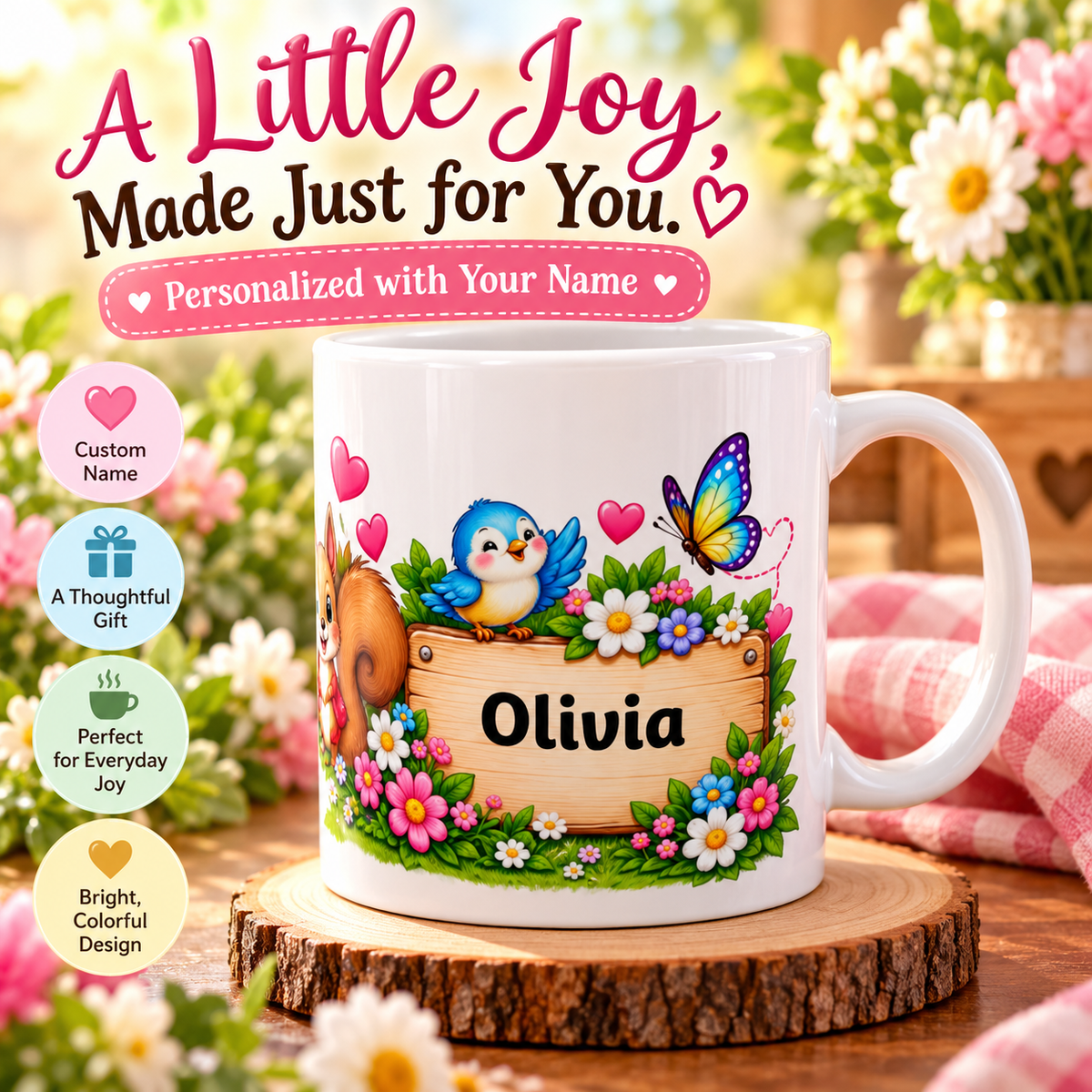Personalized Coffee Mug – Custom Name Ceramic Mug | My Little Joy
