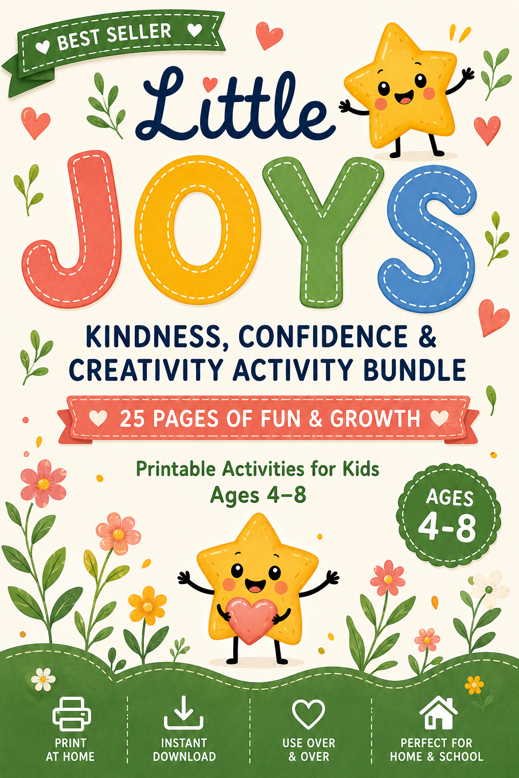 Little Joys Kids Activity & Kindness Bundle | 25-Page Printable PDF